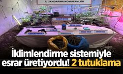 İklimlendirme sistemiyle esrar üretiyordu! 2 tutuklama