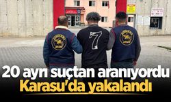 20 ayrı suçtan aranıyordu, Karasu'da yakalandı