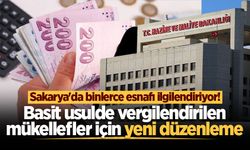 Sakarya'da binlerce esnafı ilgilendiriyor! Basit usulde vergilendirilen mükellefler için yeni düzenleme