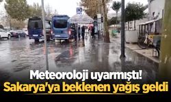 Meteoroloji uyarmıştı! Sakarya'ya beklenen yağış geldi