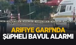 Arifiye Garı'nda şüpheli bavul fünye ile patlatıldı
