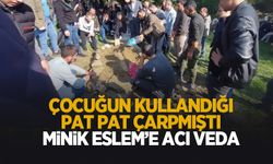 12 yaşındaki çocuk pat patla çarpmıştı; 2 yaşındaki Eslem'e acı veda