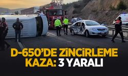 D-650'de kaza: 3 yaralı
