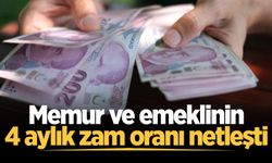 Memur ve emeklinin 4 aylık zam oranı netleşti
