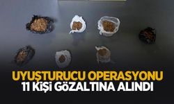 3 ilçede uyuşturcu operasyonu: 11 gözaltı