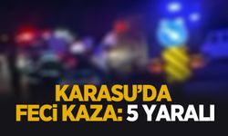 Karasu'da kaza: 5 yaralı