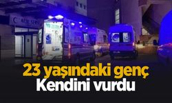 Şok olay; Silahla kendini vurdu