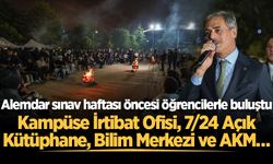 Başkan Yusuf Alemdar sınav haftası öncesi öğrencilerle buluştu