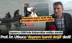 Sapanca Gölü’nde kabarcıklar endişe yarattı: Prof. Dr. Utkucu 'deprem işareti değil' dedi!