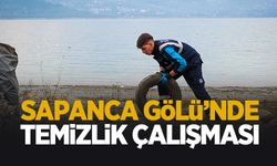 Sapanca Gölü kıyılarında temizlik