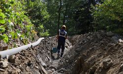 40 bin kişiye hizmet sunacak kaynaklar 5 bin metrelik yeni hat ile abonelere ulaştı