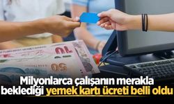 Çalışanlar dikkat! 2026 yılı için günlük yemek kartı ücreti belli oldu