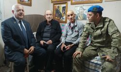 Muharip Gaziler Derneği'nden Kıbrıs gazisi Osman Akkuş'a ziyaret
