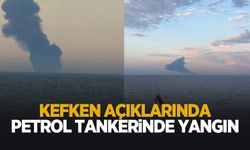 Karadeniz'de petrol tankerinde yangın