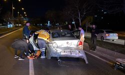 D-100’de iki otomobil çarpıştı: 2 yaralı