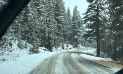 Bolu’nun yükseklerinde kar yağışı etkili oluyor