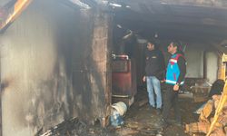 Evde yangın; Eşyalar kullanılamaz hale geldi
