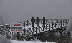 Abant Gölü Milli Parkı'nda kış güzelliği