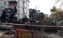 Altyapı çalışması sırasında doğalgaz borusu patladı