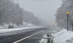 Bolu Dağı'nda kar yağışı yeniden başladı