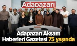 Adapazarı Akşam Haberleri Gazetesi 75 yaşında