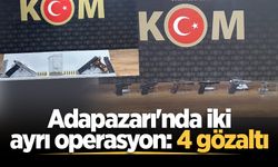 Adapazarı'nda iki ayrı operasyon: 4 gözaltı