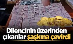 Dilencinin üzerinden çıkanlar şaşkına çevirdi