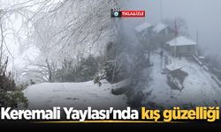 Keremali Yaylası'nda kış güzelliği