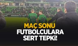 Maç sonu sert tepki