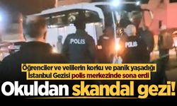 Okuldan skandal gezi! İstanbul gezisi polis merkezinde sona erdi