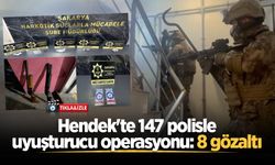 Hendek'te 147 polisle uyuşturucu operasyonu: 8 gözaltı