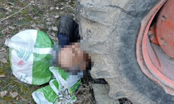 Traktörün altında kaldı