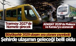 Büyükşehir 2029 ulaşım ana planını açıkladı! Tramvay 2027’de, ADARAY 2029’da Mekece ve Karasu'ya uzanacak