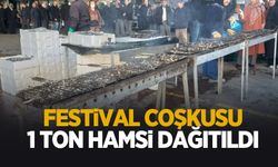 1 ton hamsi dağıtıldı