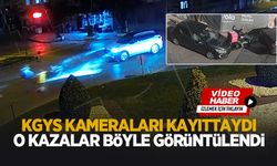 Şehirdeki kazalar kamerada