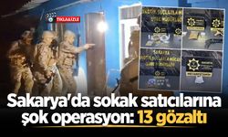 Sakarya'da sokak satıcılarına şok operasyon: 13 gözaltı