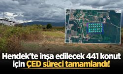 Hendek'te inşa edilecek 441 konut için ÇED süreci tamamlandı!