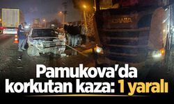 Pamukova'da korkutan kaza: 1 yaralı