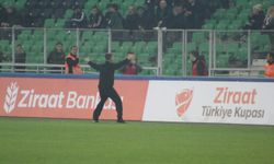 Ceza yolda; Taraftar saha girdi