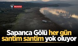 Sapanca Gölü her gün santim santim yok oluyor
