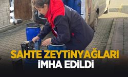 Sağlıksız zeytinyağları imha edildi