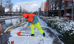 Serdivan’da kar mesaisi