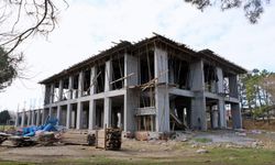 Karaabdiler İlköğretim Okulu inşaatı tüm hızıyla devam ediyor