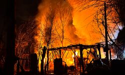 Ardiye yangını eve sıçramadan söndürüldü