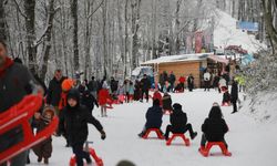 Akyazı'da kayak merkezlerini aratmayan görüntüler