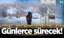 Sakarya Valiliği uyardı! Yeni soğuk hava dalgası etkili olacak: Günlerce sürecek!