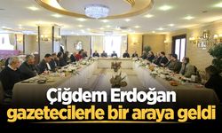 Çiğdem Erdoğan gazetecilerle bir araya geldi