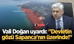 Vali Doğan uyardı: "Devletin gözü Sapanca'nın üzerinde!"