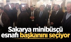 Sakarya minibüsçü esnafı başkanını seçiyor