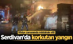Serdivan'da korkutan yangın: İtfaiye zamanında müdahale etti